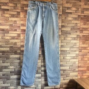 Men's Pre Owned George Strait Cowboy Cut Wrangler Light Blue Jeans